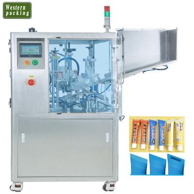 China Food Suppository Tube Fill And Seal Equipment Squeeze Tube Filler Sealing Machine for sale