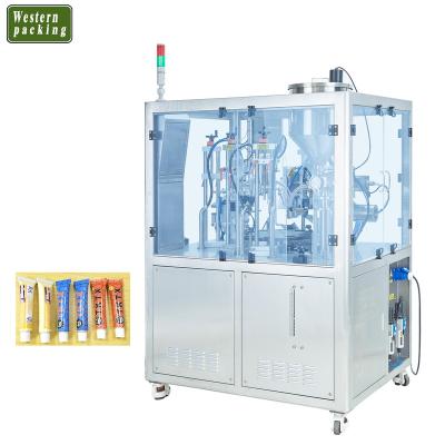 China Cosmetic Food Tubes Cream Lotion Filling Making Machine for sale