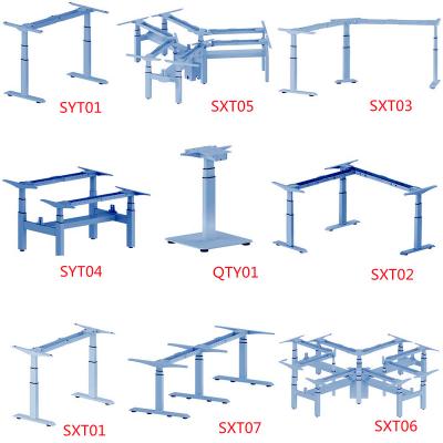 China Commercial Dining Table Marble Top Electric Height Adjustable Frame Stainless Steel Furniture Desk for sale