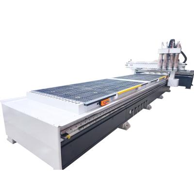 China Four Process MDF WOOD ACRYLIC ALUMINUM Worktable Atc Double Nesting Door Cabinet Panel Woodworking CNC Router Woodworking Machinery Price for sale