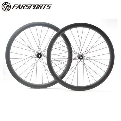 China Road Bikes OEM Road Bicycle Wheelsets 45mm Thick 28mm Wide Hung Disc Brake Wheelsets Feder Version 700C for sale