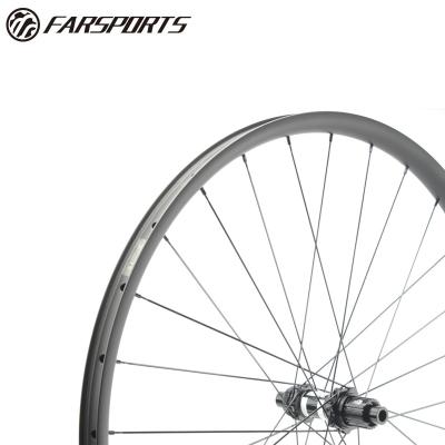 China Mountain Bikes FARSPORTS 240S DT 350 Wheel Carbon MTB Rims 29er Carbon Fiber Rim 36mm Width Hookless (FS29C/T-36-28-ULA) for sale