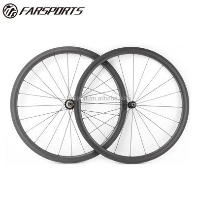 China High end carbon Farsports Chris King carbon wheelsets 38mm 23mm bicycle rims 440g/pc road racing wheels 700C for sale