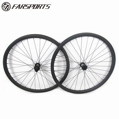 China Super light carbon 700C tubular bicycle wheelset 30mmx24H full carbon wheelset 20H/24H with Extralite hub high quality for sale