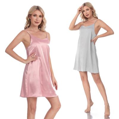 China High Quality Women's Sexy Satin Silk Nightgown QUICK DRY for sale