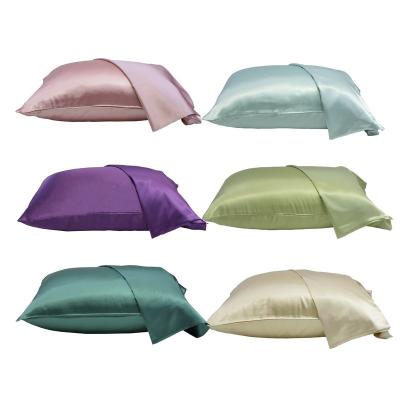 China Cooling High Quality Silk Satin Envelope Pillow Case For Couples for sale