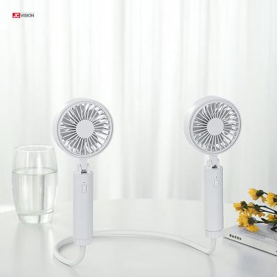 China Mini USB Table Air Cooling JCVISION Handle Fan Stand Rechargeable Portable Desk Floor Electric Fan Small for sale