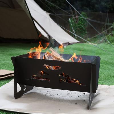 China New Design Stored Outside Solo Burning Viking Fire Pits Metal Vertical Wooden Log Corten Steel Outdoor Patio Firepit for sale