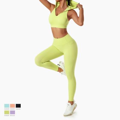 China Wholesale Custom Logo Manufacturer Women Activewear Breathable Breathable Fitness Clothing Yoga Set for sale