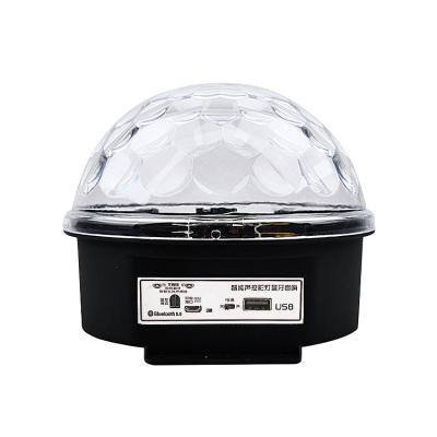 China KTV 360 Degree Rotation 6 * 1W Crystal Magic Ball KTV Stage Lamp LED DJ Christmas Photo-acoustic Lamp for sale