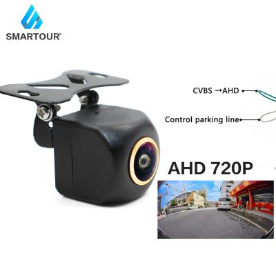 China Smartour Waterproof Car AHD 170 Degree Fish Lens 720P Starlight Lens Vehicle Rear View Camera HD Night Vision Gold Reversing Aid for sale