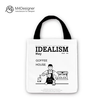 China 100% Eco-friendly Wholesale Canvas Bag Customs Print Promotional 100% Cotton Canvas Tote Bag for sale