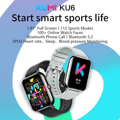 China Touch Screen KUMI KU6 BT Call And Dial Smartwatch for sale