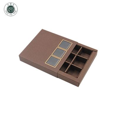 China 2 Pack Chocolate Handmade Chocolate Packaging Boxes With Insert Plastic Clear Lid Empty Gift Packing Box With Clear PVC Window for sale