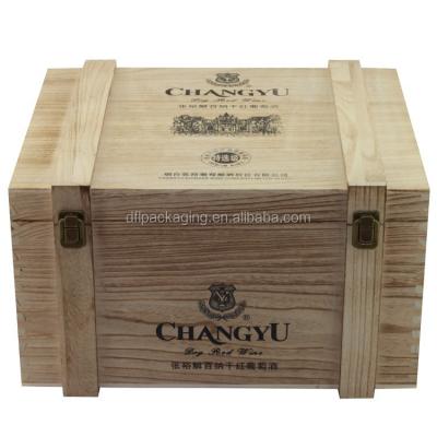 China Recyclable Laser Cutting Wooden Gift Box Arts and Crafts Oak Box High Quality Pine Wood Box for sale