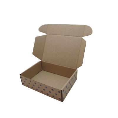 China Handmade Craft Cardboard Corrugated Mailing Boxes Packaging Box With Lid Square Cardboard Kraft Paper Custom Printed Corrugated Pizza Shipping Box for sale