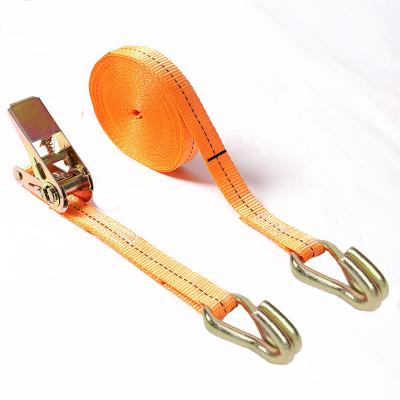 China Doing Cargo Lashing Fasten 3.8cm Ratchet Cargo Binding Belt Suitable For Vans Trucks Motorcycles for sale