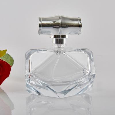 China Cosmetic New Arrival Custom Design 80ml Empty Clear Glass Perfume Bottle For Women Perfume for sale