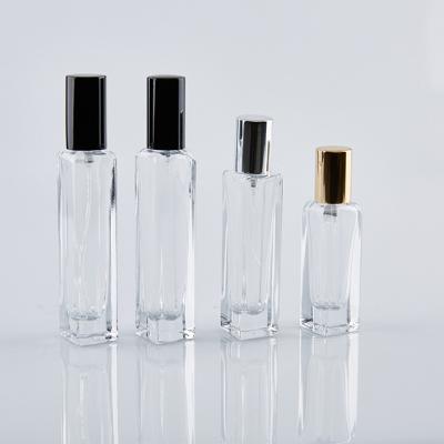 China Unique Design Cosmetic 15ml 10ml 8ml Fit Women's Perfume Bottle With Pump Spray And Metal Lid for sale