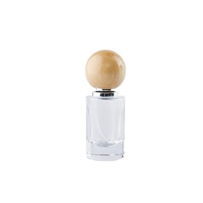 China Custom Gold Ball Cap Spray Perfume Bottle 50ml Cosmetic Empty Perfume Bottles For salePopular for sale