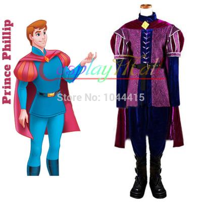 China Wholesale Sleeping Beauty Prince Phillip Cosplay Costume Movie Sleeping Beauty Dress for sale