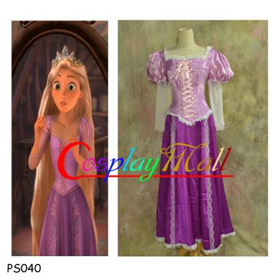 China Wholesale Beautiful Rapunzel Princess Cosplay Dress Fancy Dress Party Cosplay Costume for sale