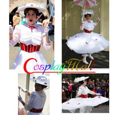 China Wholesale Movie Cosplay Costume Mary Poppins Dress Women Party Dress for Halloween Party for sale