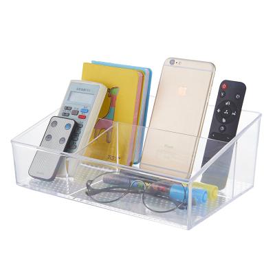 China Best Selling Modern Clear Pencil Storage Top Desk Acrylic Plastic Organizer For Home Office for sale