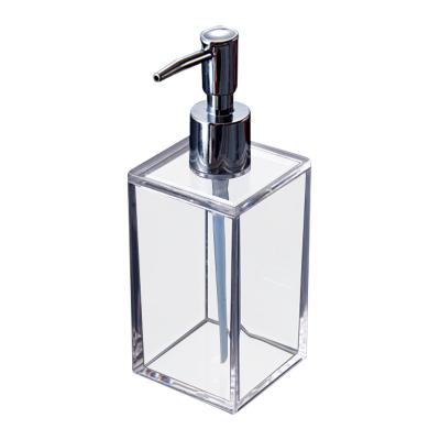 China Kitchen Acrylic Clear Liquid Bottle Hotel Foam Soap Dispenser Plastic Bathroom Soap Dispenser With Pump for sale