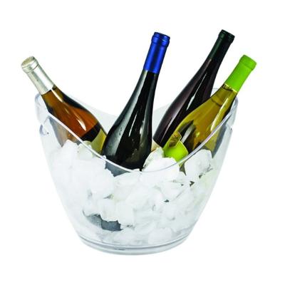 China Free space most popular plastic beer rack stocked transparent ice bucket champagne for sale for sale