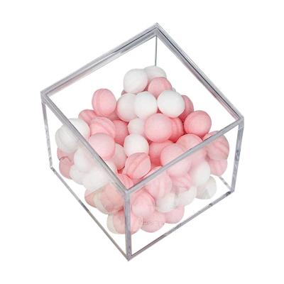 China Hot Wedding Gift Organizer Stocked Plastic Acrylic Containers Fit Small Candy Storage Acrylic for sale