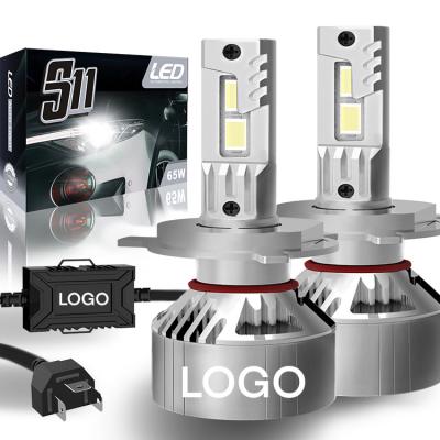 China Canbus S11 12v 35w 40w 55w 65w h4 h7 hb3 hb4 9004 high power automotive led 9007 headlight bulbs kit HC-S11-H4-130W for sale