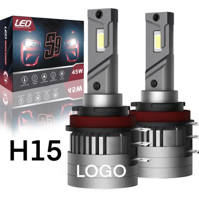 China China factory huichuang 90W canbus 3570 7035 6500K h15 car led headlight bulb kits HC-S9-H15-90W for sale