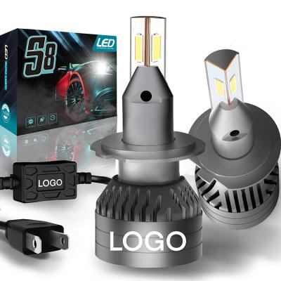 China Triangle 10000LM 9006 9012 D1 D2 D3 D4 h11 h7 design 9005 led headlight bulb for universal car low beam projector for sale