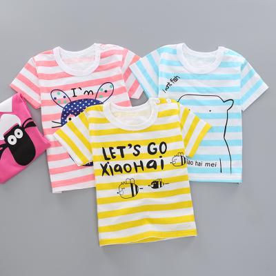 China Wholesale anti-shrink children's boutique clothing import 100% cotton children's T-shirts 1 dollar from China for sale