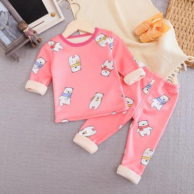 China New Style Casual High Quality Wholesale Kids Clothes Clothing Sets Young Cartoon Korea Pajamas Sets for sale