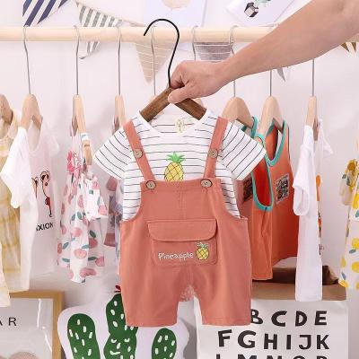 China Wholesale Casual Kids Clothes Korean Children Summer Clothing Set 2 Piece Sets For Boys Girls Wearing for sale