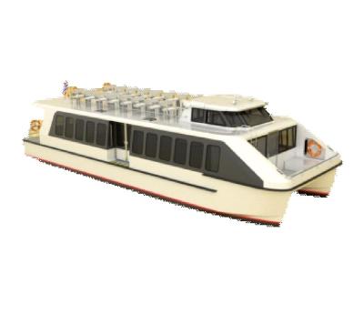 China Aluminum 19m (60ft) New Good Quality Catamaran Passenger Ferry Boat For Touring Crew Boat for sale