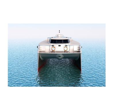 China Good quality aluminum 24m (79ft) new aluminum catamaran passenger ferry for touring crew boat for sale