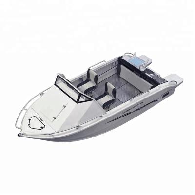 China Tuna Fishing 17ft CE Certified Aluminum Dish Boat With Cuddy Cabin for sale