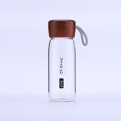 China WITH LID Fashion Hot Selling Ule Household Insulation Cheap Custom Glass Unbreakable Non Slip Glass Water Bottle for sale