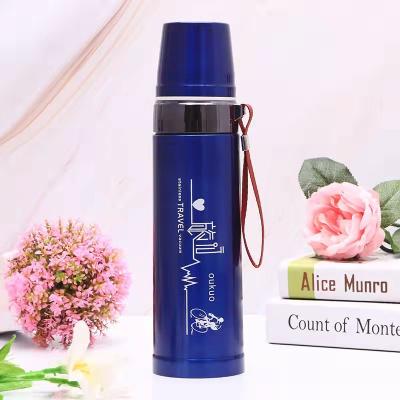 China WITH LID Double Wall Stainless Steel Vacuum Water Bottle With Logo Thermos Custom Drinkware for sale