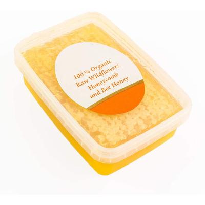 China Made in China best quality honey comb honey in raw beeswax honey for health 0.5kg for sale