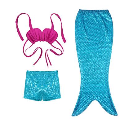 China Fashion Anti-UV Children Swimwear 3 Pieces Girls Mermaid Tails for sale