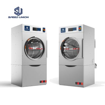 China Hotel.factory .laundry commercial hospital equipment coin operated gas heated single layer dryer for sale