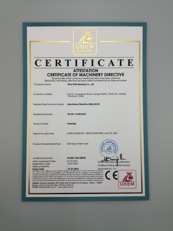 CE - Wuxi HXH Bearing Co., Ltd.