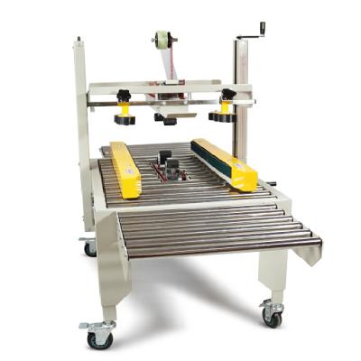 China FXJ5050X Semi Automatic Food Tape Carton Sealer Box Case Sealer Tapering Sealing Machine for sale