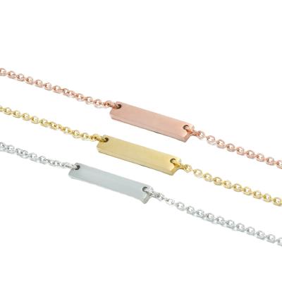 China FASHIONABLE Joker Crossband Women Stainless Steel Clavicle Pendant Gold Exquisite Necklace for sale