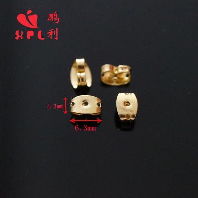 China Brass Costume Jewelry Making Brass Earring Stud Backs Jewelry, Copper Earring Back Pairs Findings Jewelry Accessories for sale