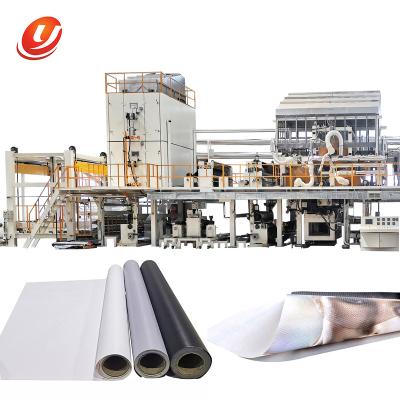 China Advertising Company Computerized Automatic Textile Extrusion Laminated Machine FOR Advertising Mesh Fabric Banner Cloth Customization for sale